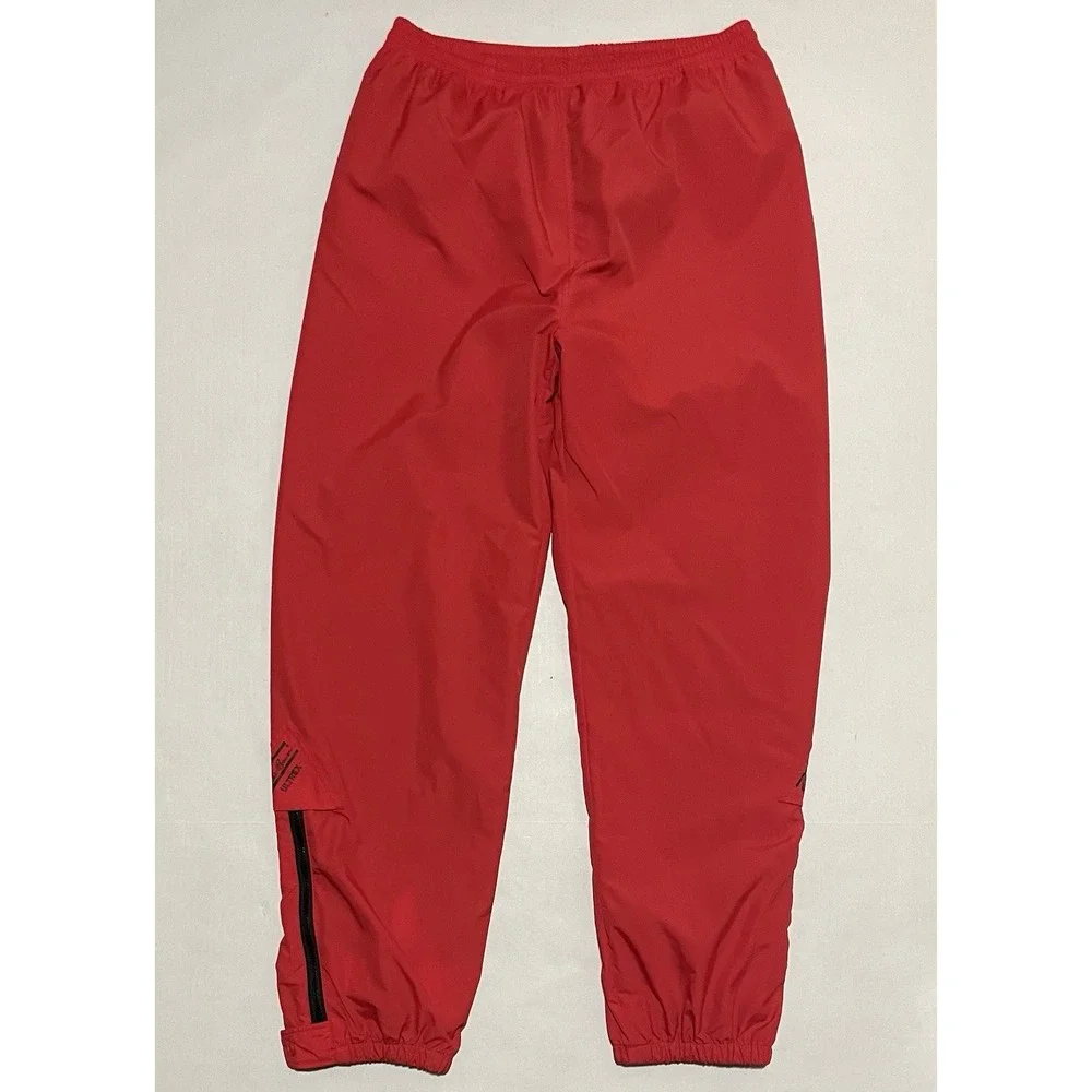 Vtg Eddie Bauer Pants Mens Medium Ultrex Waterproof Lined Cuffed Joggers Red 90s